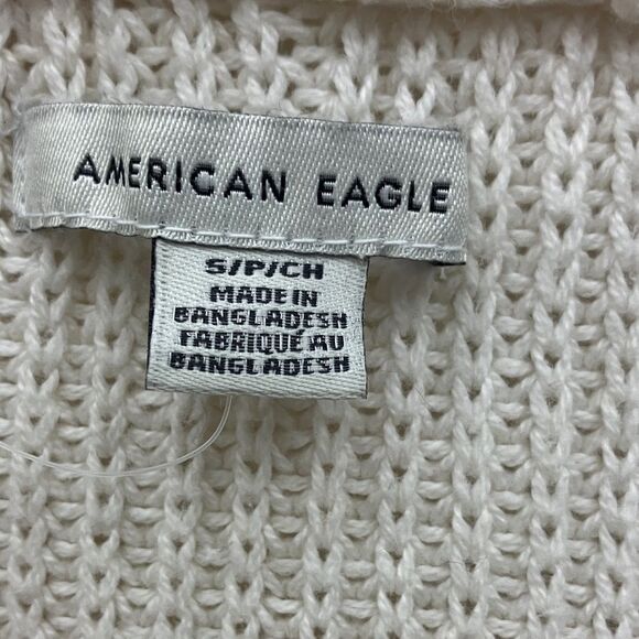 American Eagle Cozy Cream Open-Front Sweater size small #161 - Picture 4 of 6